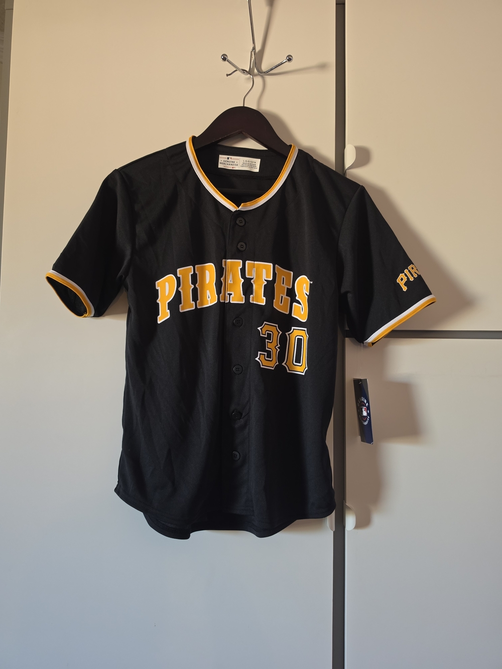 Pirates Black & Gold Kids Baseball Jersey